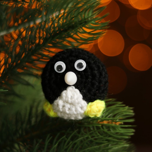 Набор для создания новогодней подвески со светом «Пингвинчик»