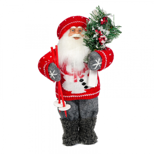 Декоративный Дед Мороз Maxitoys с Лыжами, 47 см MT-181452-47