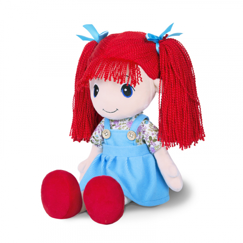 Мягкая Игрушка Maxitoys, Кукла Стильняшка с Красными Волосами, 40 см MT-HH-R9068E2