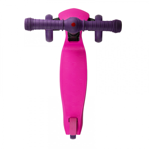 Самокат Трехколесный Складной Maxiscoo Baby Delux со Светящимися Колесами, Розовый MSC-B081901D