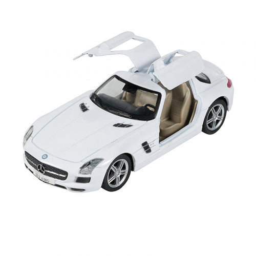 Машинка Инерционная Mercedes-Benz SLS AMG, Белая (1:41-1:32) PS-0616307-W