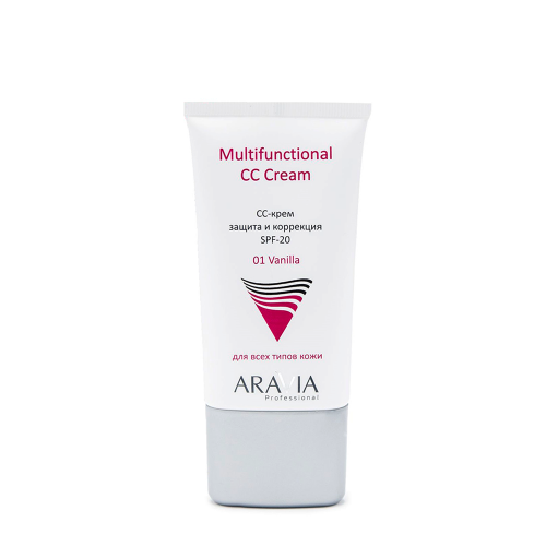 ARAVIA СС-крем защитный SPF-20 / Multifunctional CC Cream, Vanilla 01 50 мл