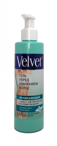 Velvet гель перед удалением волос охлаждающий, 200мл, 12шт		