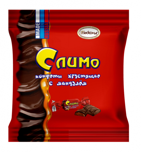 конфеты Слимо с миндалём пакет 200гр