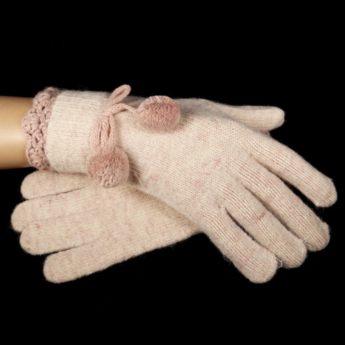 Женские перчатки шерсть