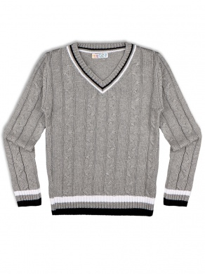Детский трикотажный пуловер с длинным рукавом для мальчиков JB220-K101-822 Серый