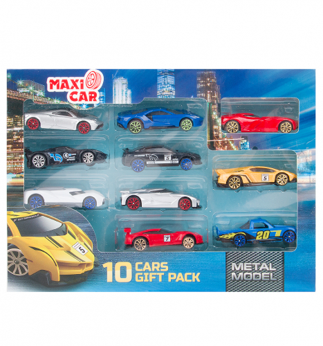 Игровой набор Maxi Car Metal (10 шт.)