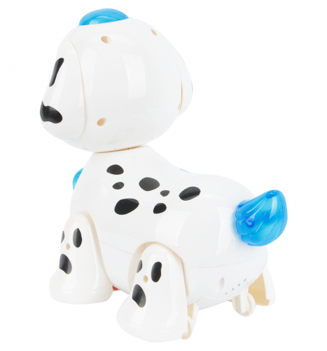 Интерактивная собака Zhorya Собачка 19 см цвет: белый/синий