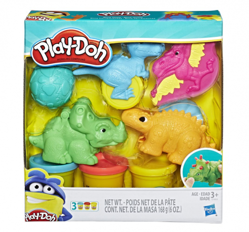 Набор для лепки из пластилина Play-Doh Малыши-Динозаврики синий