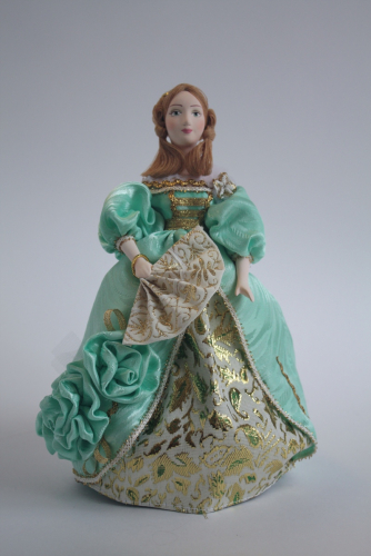 Кукла сувенирная фарфоровая. Дама в бальном платье.1830-е г. Европа