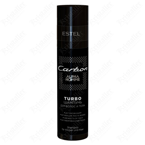 Turbo-шампунь для волос и тела Alpha homme carbon