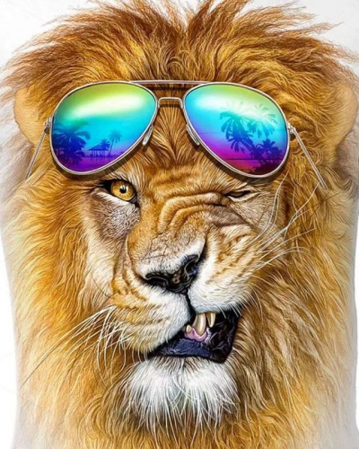 Лев с очками