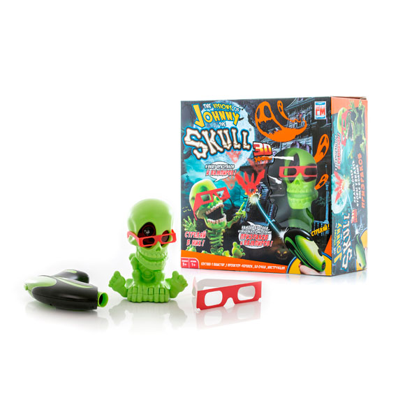 Игрушка Тир проекционный 3D Джонни-Черепок с 1 бластером