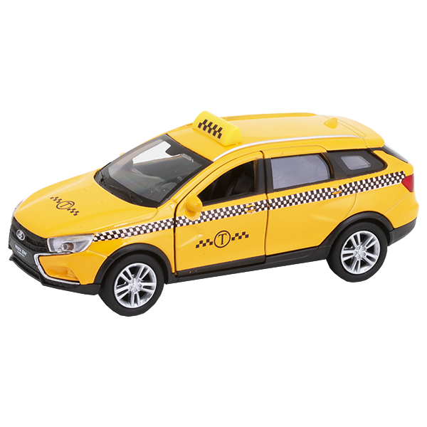 Игрушка модель машины 1:34-39 LADA VESTA SW CROSS такси