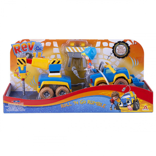 Игрушка Rev&Roll машинка+фигурка+акссесуары - Рамбл
