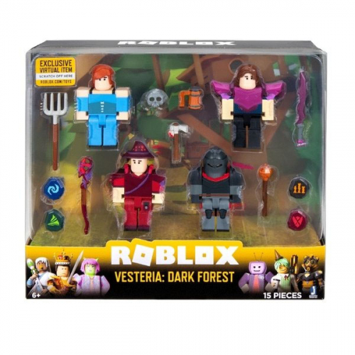 Игрушка Roblox - фигурки героев Vesteria: Dark Forest 4 шт с аксессуарами