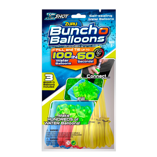 Игрушка Bunch O Balloons Стартовый набор: 100 шаров, 3 асс., пол.пакет