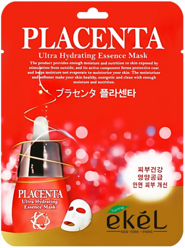 EKEL Тканевая маска для лица PLACENTA 25ml