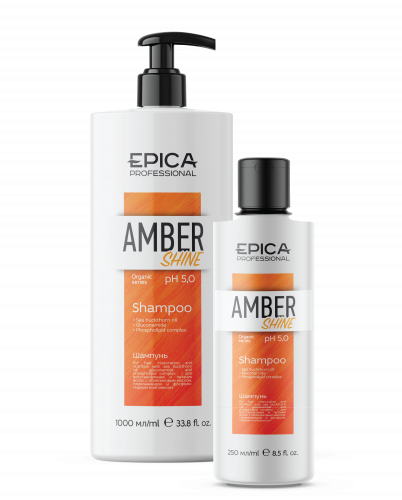 EPICA Amber Shine ORGANIC Шампунь для восстановления и питания с облепиховым маслом