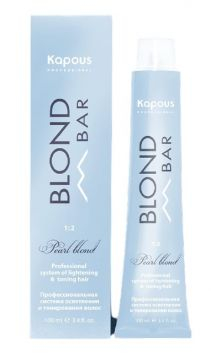 Kapous BB Крем-краска для волос с экстрактом жемчуга«Blond bar», 100 мл