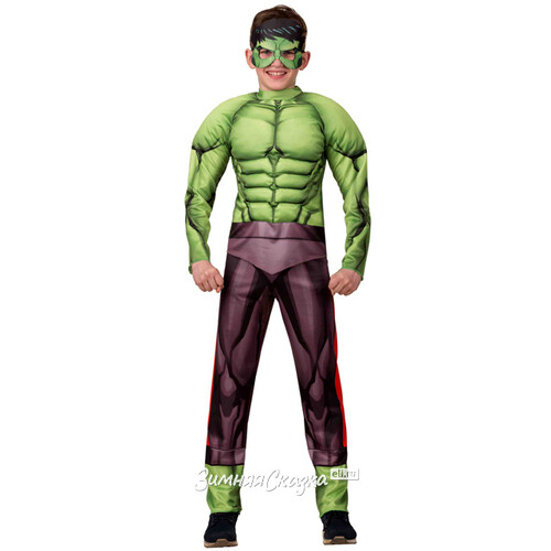 Карнавальный костюм Халк с мускулами - Мстители