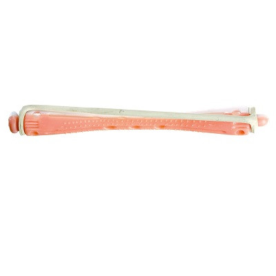 Бигуди хим завивки длинные бело-розовые 12шт 6,5мм