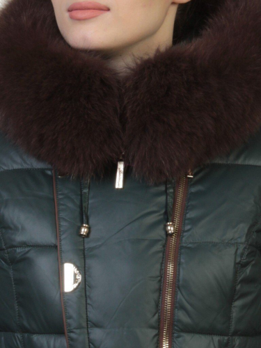 YM13-068 Пальто женское зимнее (холлофайбер, натуральный мех) размер 42