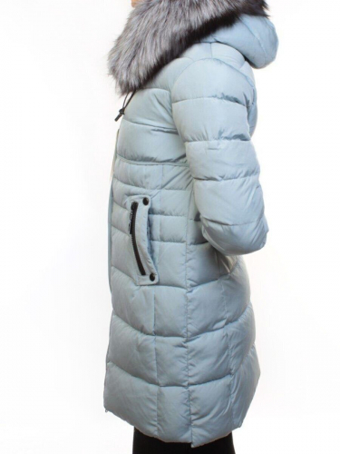 D16-758 Пальто зимнее женское (холлофайбер, натуральный мех чернобурки) размер S - 42 российский