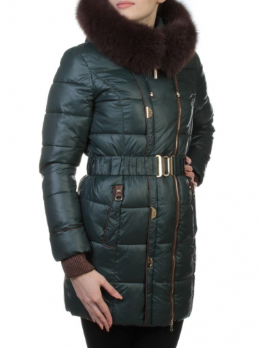 YM13-068 Пальто женское зимнее (холлофайбер, натуральный мех) размер 42