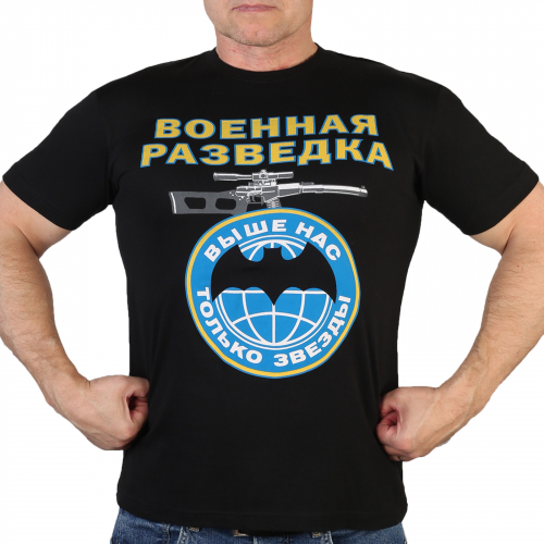 Мужская футболка военного разведчика – специальная серия с девизом №118А