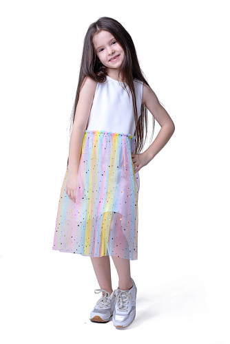 Платье #255548Белый Радужный