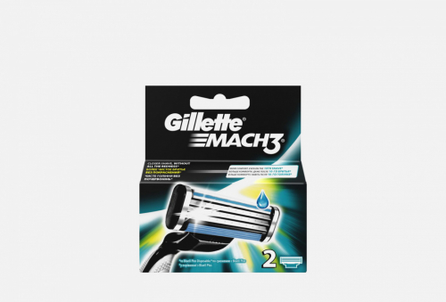 GILLETTE  MACH3  Cменные кассеты для бритья  2шт