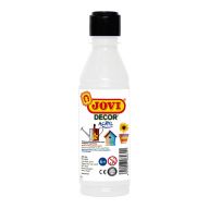 Краска акриловая JOVI, 250мл, пластиковая бутылка, белый 288187 канцтовары