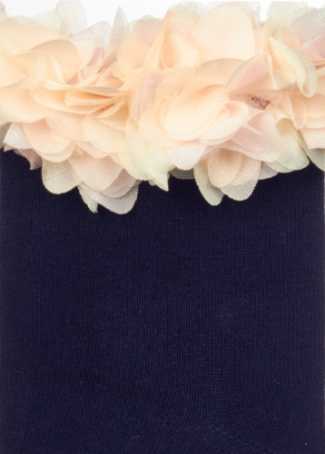 LARMINI Носки LR-S-FLO-K, цвет темно-синий/розовый