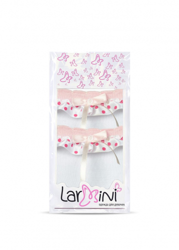 LARMINI Носки LR-S-BS-PJ-LGL, цвет белый/розовый