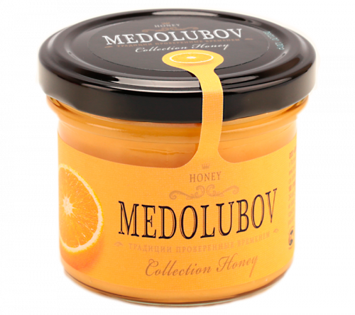 Крем-мёд Медолюбов с апельсином 125мл