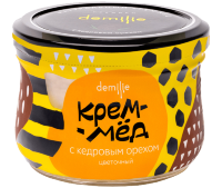 Крем-мёд Демилье с кедровым орехом 250мл пчелка