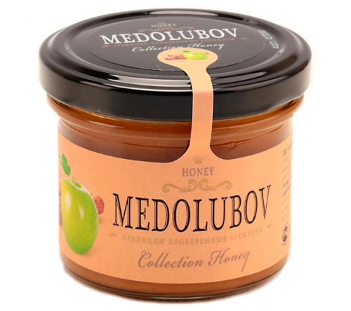 Крем-мёд Медолюбов яблоко с корицей 125мл