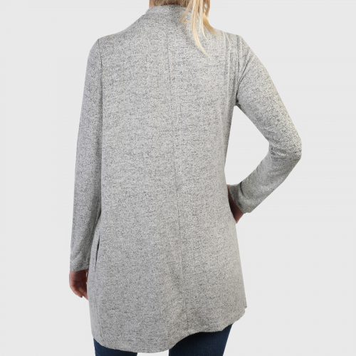 Серый женский кардиган Z Supply – минималистичный дизайн с акцентом на типе вязки и расцветке №801