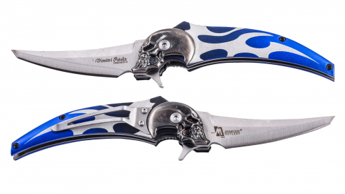 Авторский нож с черепом Master Cutlery Hell Blade by Dimitri Patelis MC1030BL (США) (Отличный образец американских дизайнерских ножей. Премиальное качество и шикарная цена по нашей акции!) №292