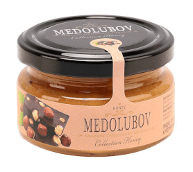 Крем-мёд Медолюбов фундук с шоколадом 250мл