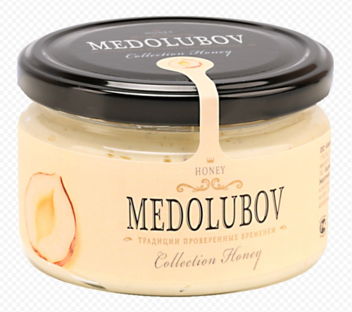 Крем-мёд Медолюбов с фундуком (светлый) 250мл