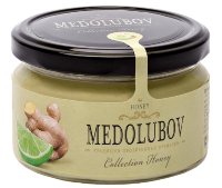 Крем-мёд Медолюбов лайм с имбирем 250мл