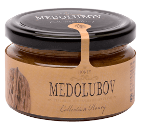 Крем-мёд Медолюбов с грецким орехом 250мл