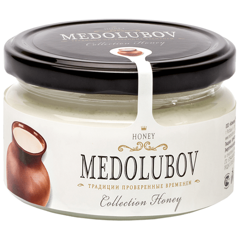 Крем-мёд Медолюбов с молоком 250мл