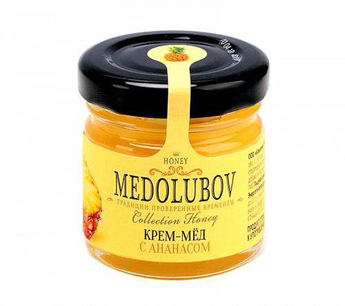 Крем-мёд Медолюбов с ананасом 40мл
