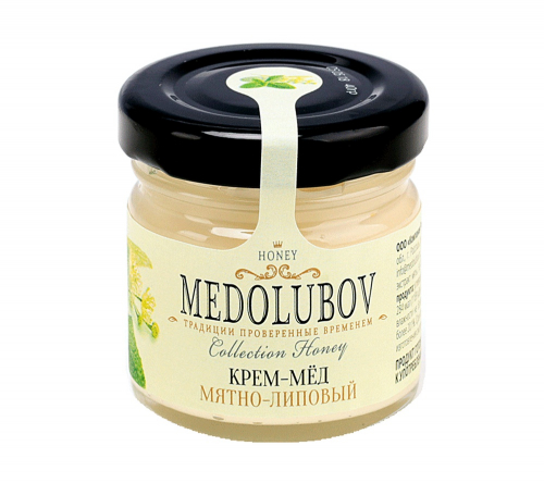 Крем-мёд Медолюбов мятно-липовый 40мл