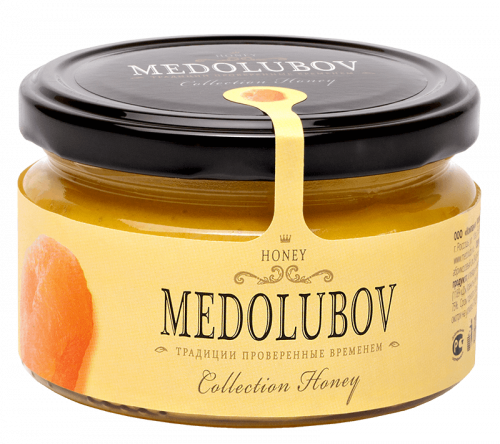 Крем-мёд Медолюбов с курагой 250мл