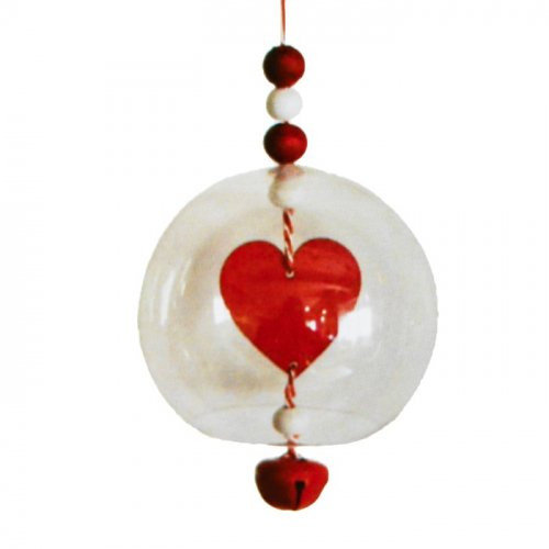 Набор для творчества - создай ёлочное украшение «Сердечко в шаре»
