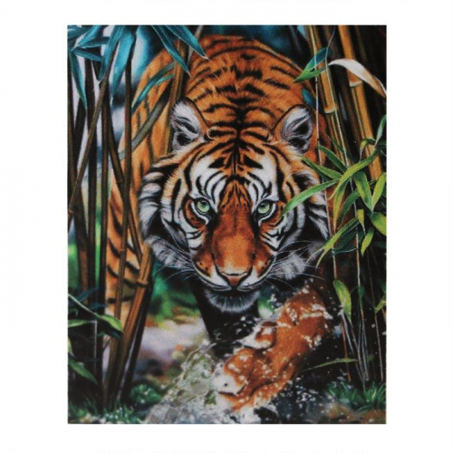 Алмазная мозаика с полным заполнением «Хищник джунглей» 38 x 48 см